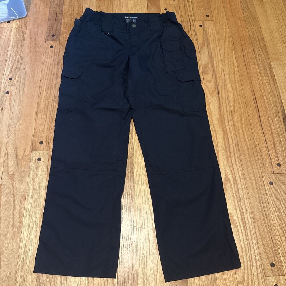 5.11 Tactical Taclite Pro Pants Womens Sz 12 32x30 Navy Ripstop Cargo 74273